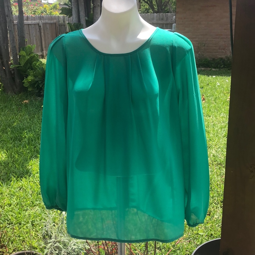 Green blouse